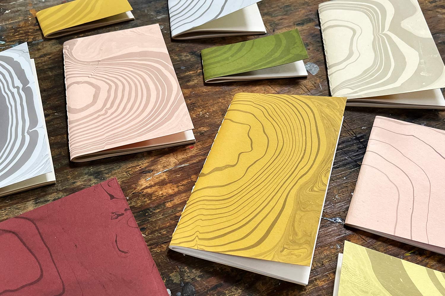 Marbled Hand-Sewn Journals