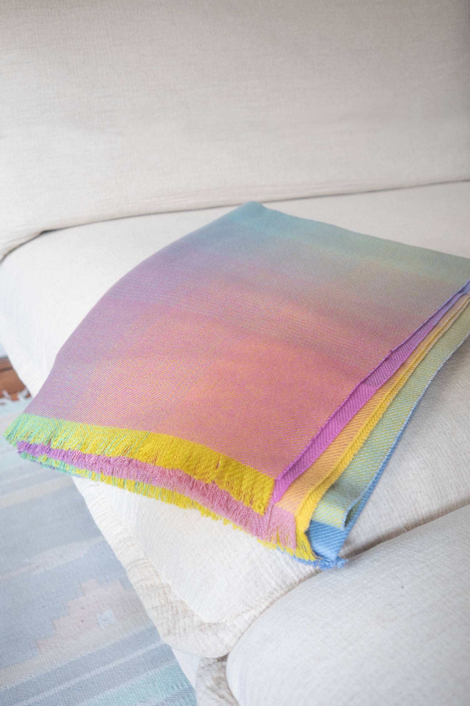 Pastel Spectrum Throw