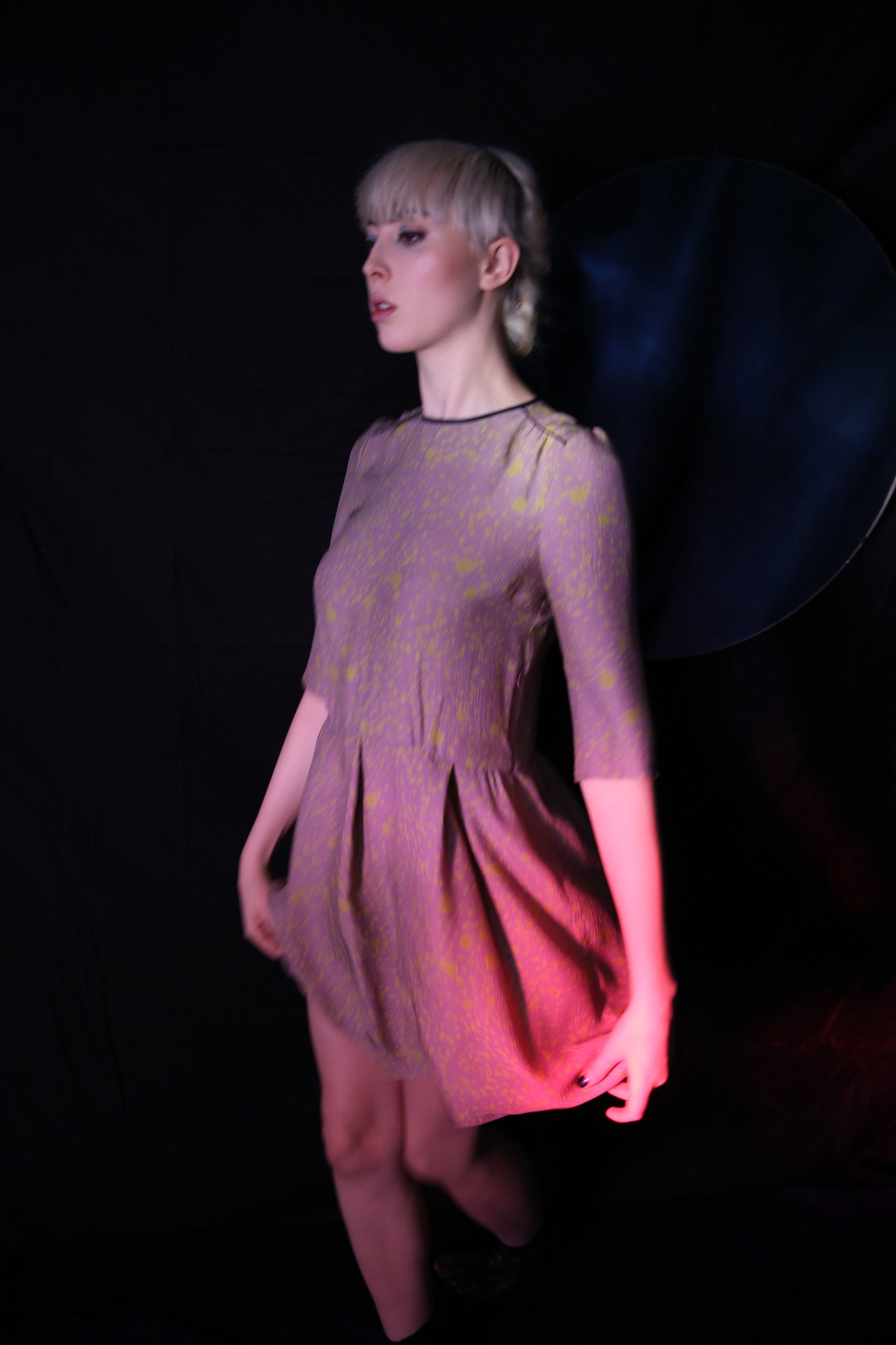 croquet dress in / sand storm